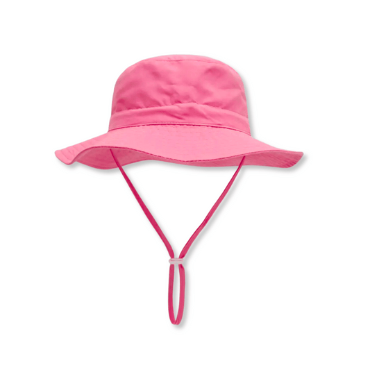 Baby & Toddler Hat | Size 0-18m | Adjustable | Hot Pink