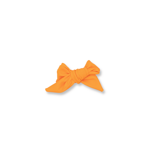 Fable Bow | Clip in Hairbow | Handmade | Small Bow | Orange | spsb