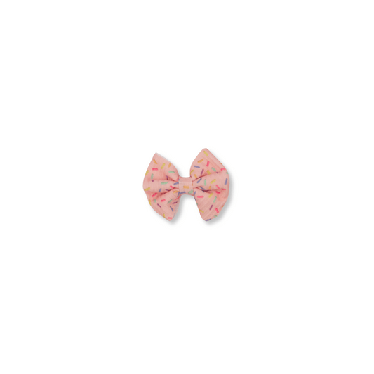 Baby & Toddler Bow | Clip in Hairbow | Handmade | Small or Mini Bow | Birthday Sprinkles | ssclip