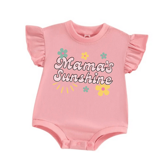 Baby Romper | Sizes 0-18m | Mama's Sunshine | Pink