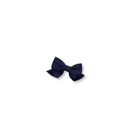 Baby Bow | Clip in Hairbow | Mini | Navy