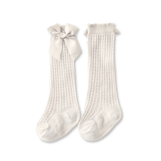 Baby Socks | Knee High | Ivory | FINAL SALE | sockb