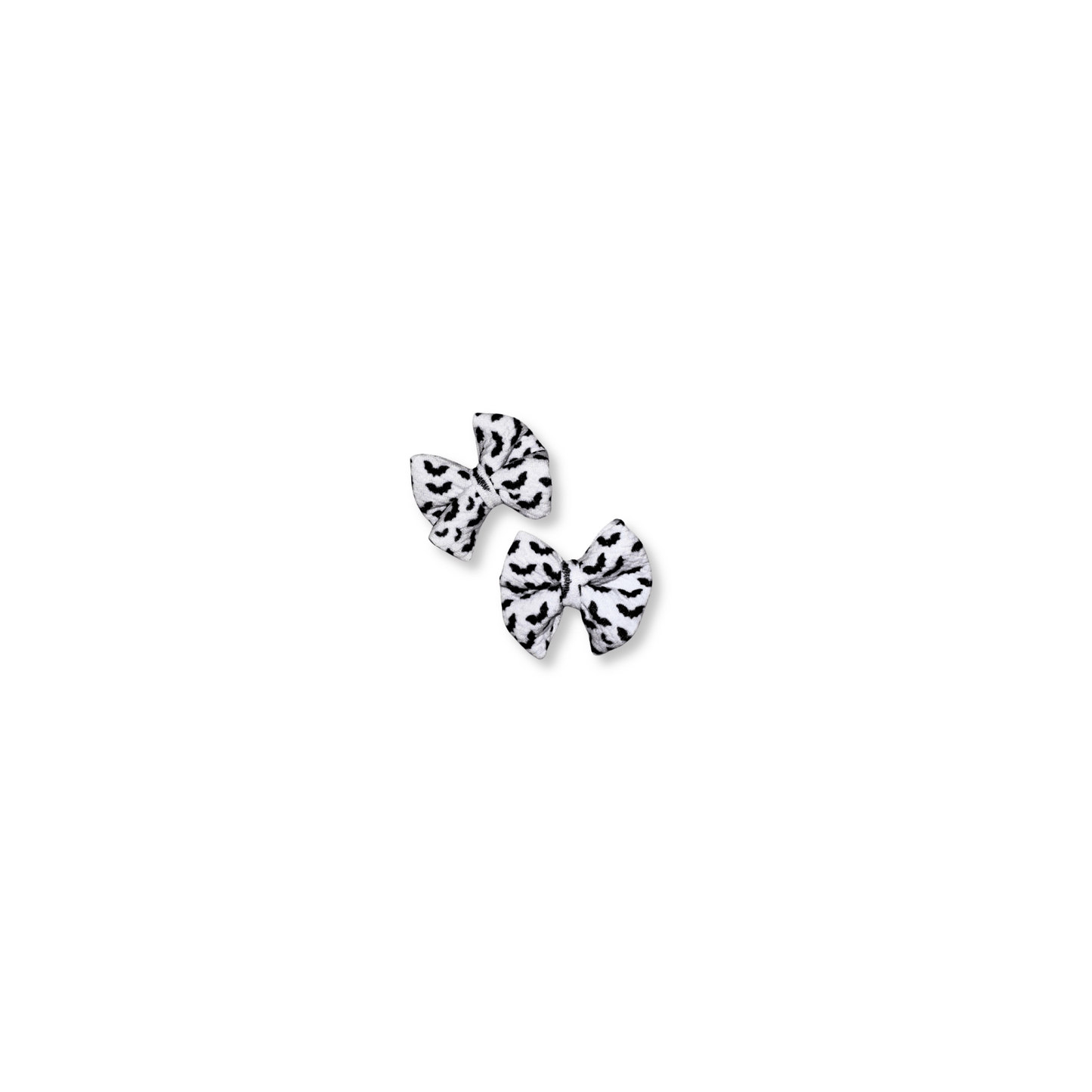 Halloween Bows Set of 2 | Handmade Clip in Hairbows | Mini Bows | Bats