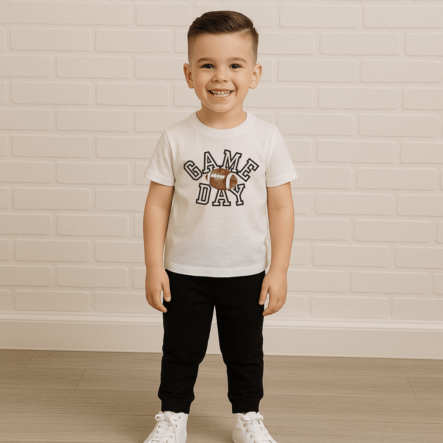 Boys Football Toddler T-shirt | Sizes 2T to 5T | Game Day