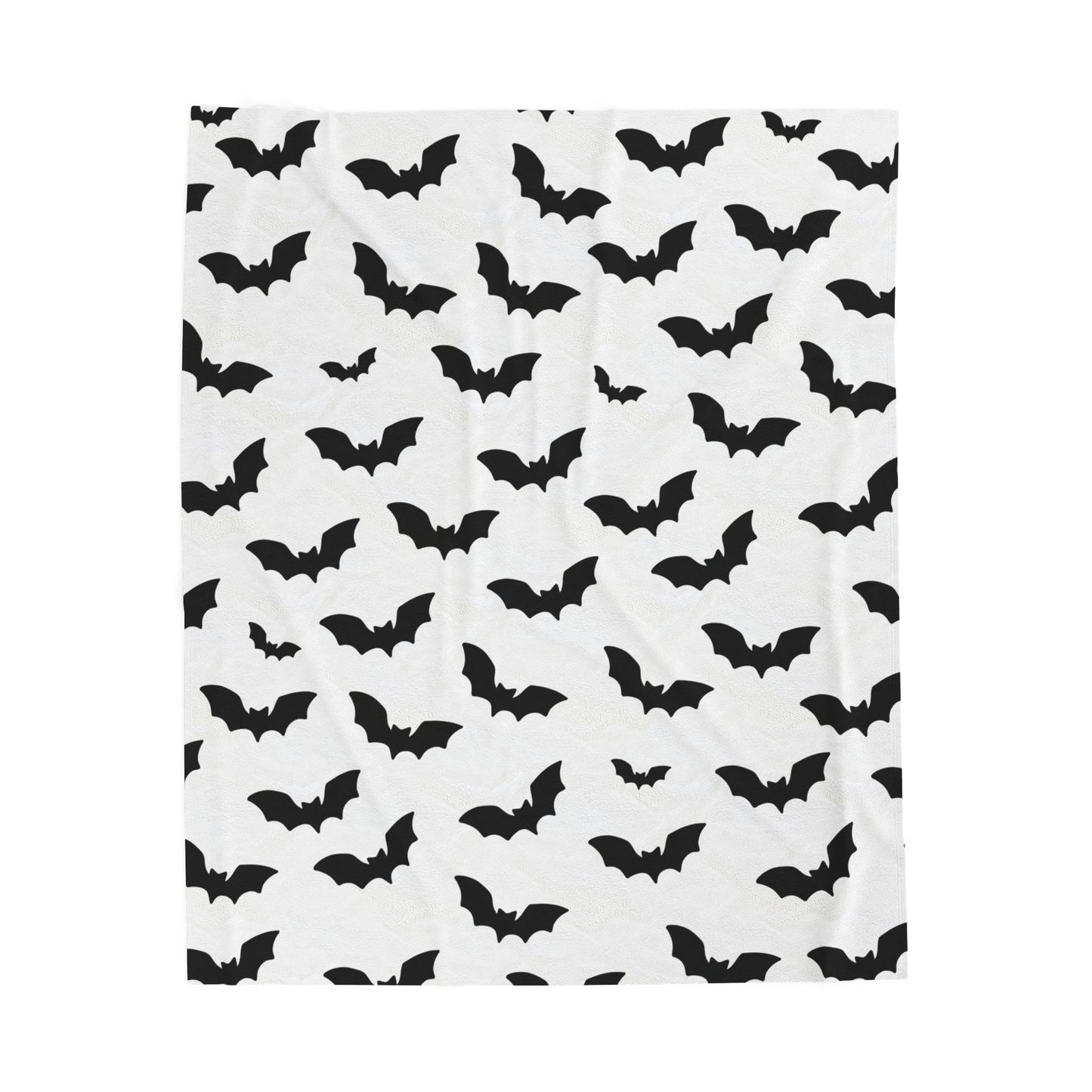 Halloween Personalized Velveteen Plush Blanket | Bats