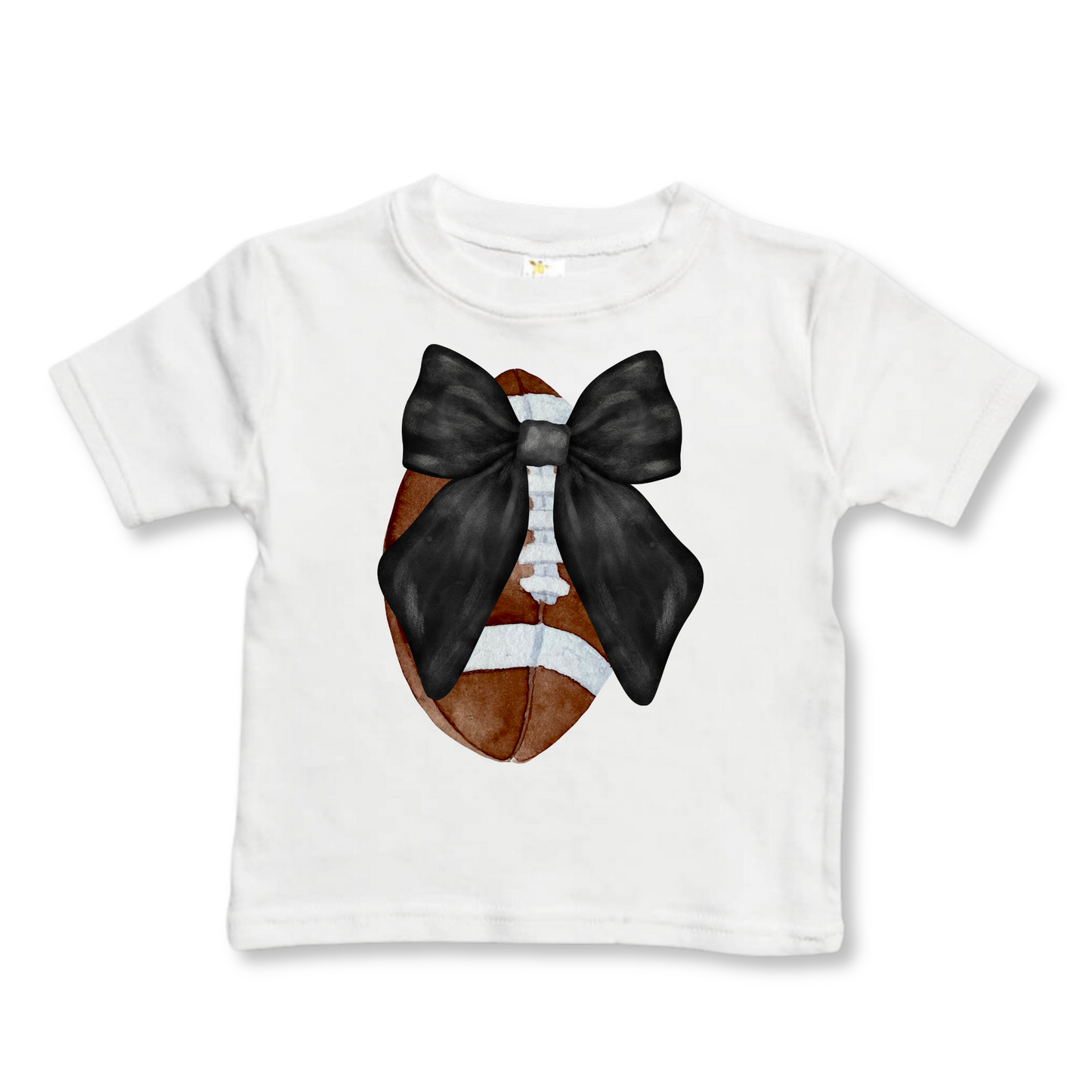 Toddler T-shirt | Sizes 2T to 5/6T | Football Bow | FINAL SALE