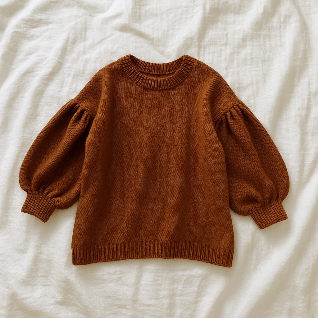 Oversized Toddler Sweater | 12-18m to 5T | Brown