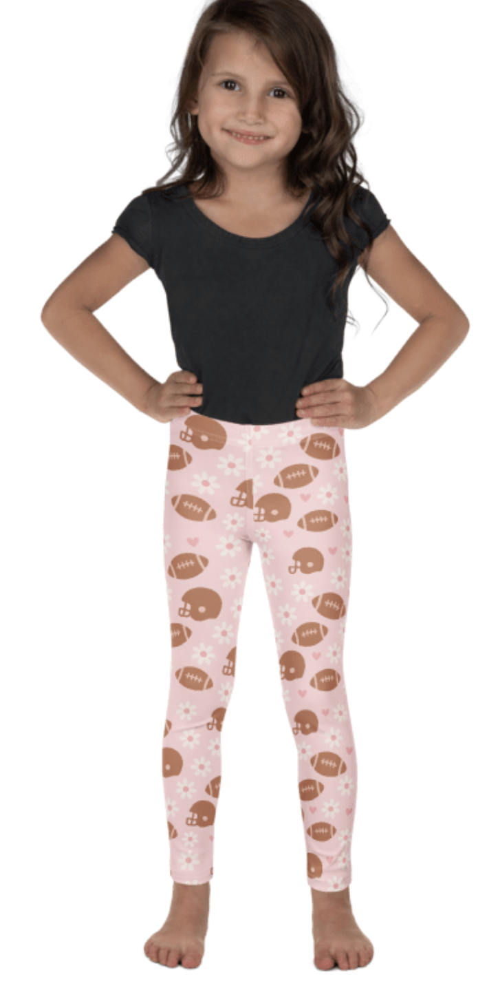 Toddler Football Outfit | 2T to 5T | Flutter Sleeve | Footballs and Daisies
