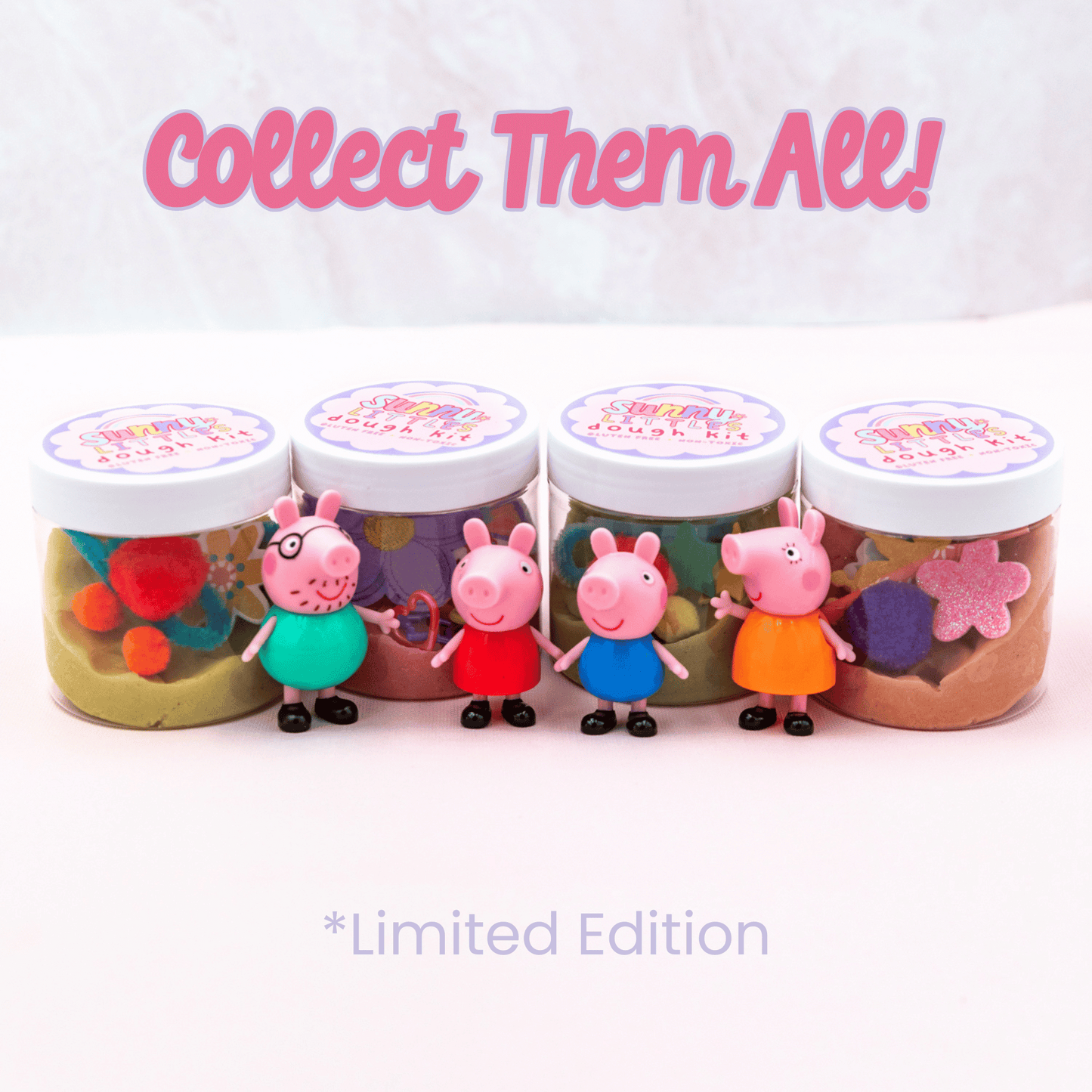Peppa Pig Play Dough Kit | Sensory Bin Activity | Gluten Free | Non-Toxic | 6oz Jar