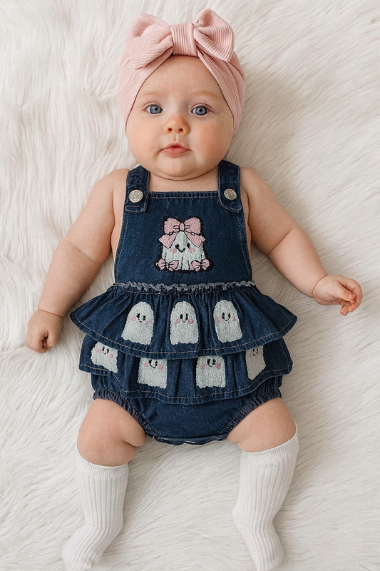 DOORBUSTER! Halloween Infant Baby One Piece | 0-3m to 12-18m | Cute Ghosts