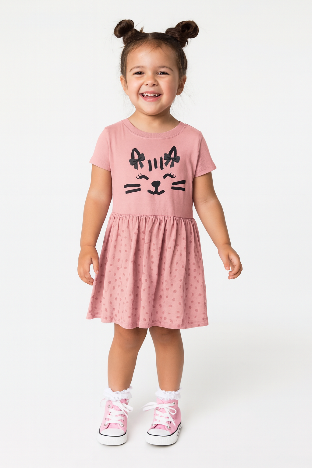 Halloween Toddler Dress | 2T to 5/6T | Cute Kitty