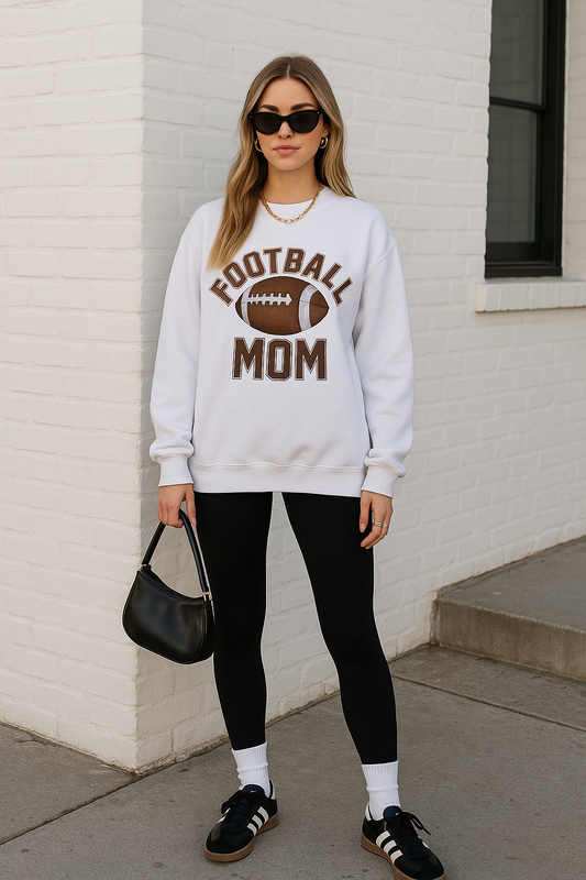 Football Mom Women's Personalized Heavy Blend™ Crewneck Sweatshirt
