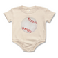 Baby Boys Romper | Baseball | Short Sleeves | Sizes 0-3m up to 12-18m | Baseball & Bow