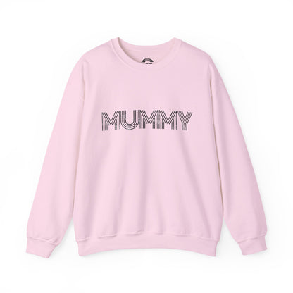 Hallowen Women's Unisex Heavy Blend™ Crewneck Sweatshirt | White, Ash, Pink | Mummy