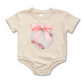 Baby & Toddler Romper | Baseball | Short Sleeves | Sizes 0-3m up to 12-18m | Baseball & Bow