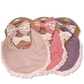 Baby Girl Bib & Lace Bow Set | Muslin & Lace |  FINAL SALE  | spsb