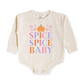 DOORBUSTER! Baby & Toddler Girl's Romper | Long Sleeves | 100% Cotton | Sizes 0-3m up to 12-18m | Pumpkin Spice Spice Baby | FINAL SALE