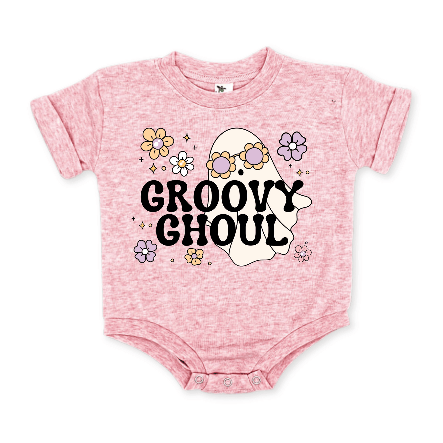 Baby & Toddler Romper | Halloween | Short Sleeves | Sizes 3-6m up to 12-18m | Groovy Ghoul | FINAL SALE