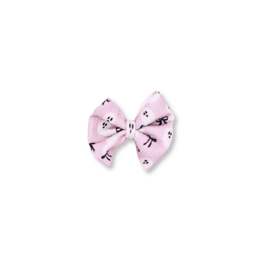 Baby & Toddler Bow | Clip in Hairbow | Handmade Bullet Bow | Medium Bow | Girly Ghosts | Large Pattern | | mdclip | FINAL SALE