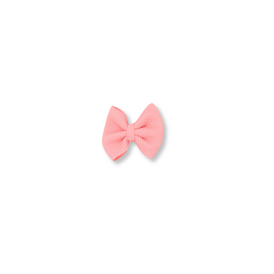 Baby & Toddler Bow | Clip in Hairbow | Handmade Bullet Bow | Small Bow | Bubblegum | FINAL SALE