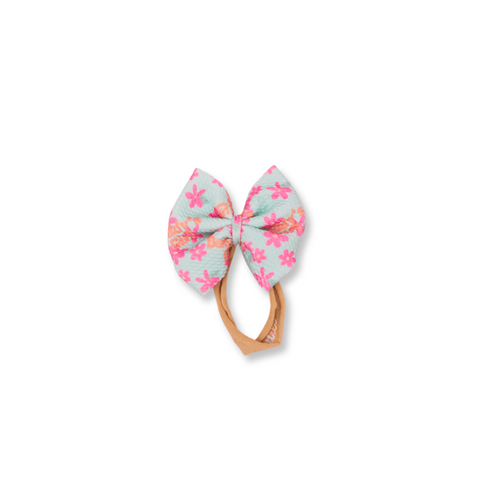 Baby & Toddler Headband | Handmade Bullet Bow | Nylon | Medium Bow | 0-24m | Daddy's Girl | FINAL SALE