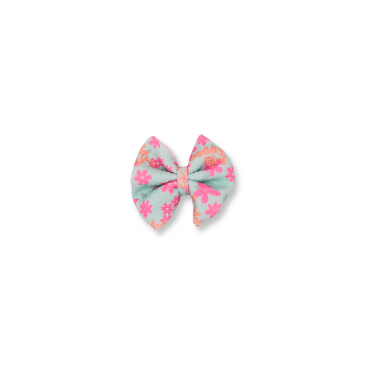 Baby & Toddler Bow | Clip in Hairbow | Handmade Bullet Bow | Medium Bow | Daddy's Girl | FINAL SALE