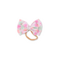 Baby Headband | Handmade | Large Double Bow | Ribbed Cotton | Spring Daisies | dbb1