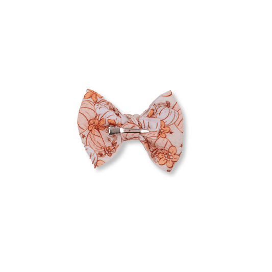 Baby Bow | Clip in Hairbow | Pastel Pumpkins | FINAL SALE | hsb
