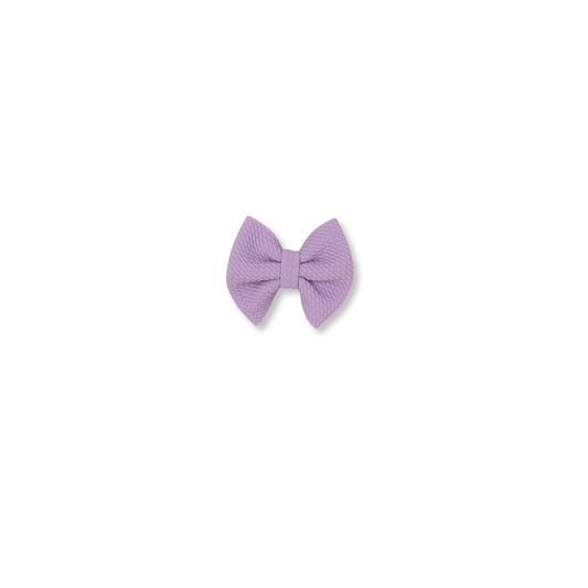 Baby & Toddler Bow | Clip in Hairbow | Handmade Bullet Bow | Small Bow | Lilac | FINAL SALE