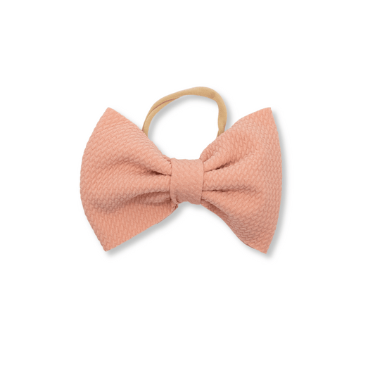 Baby Headband | Big Bow | Dusty Rose | FINAL SALE
