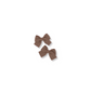 Baby & Toddler Piggy Bows | Set of 2 | Clip in Hairbow | Mini Bow | Mocha | FINAL SALE