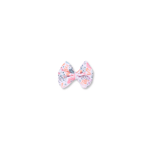 Baby & Toddler Bow | Clip in Hairbow | Handmade | Small Bow | Spring Floral | ssclip