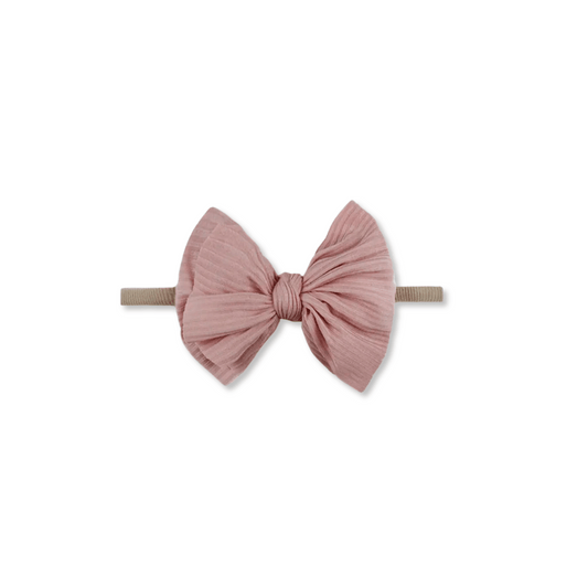 Baby Headband | Small Bow | Pink