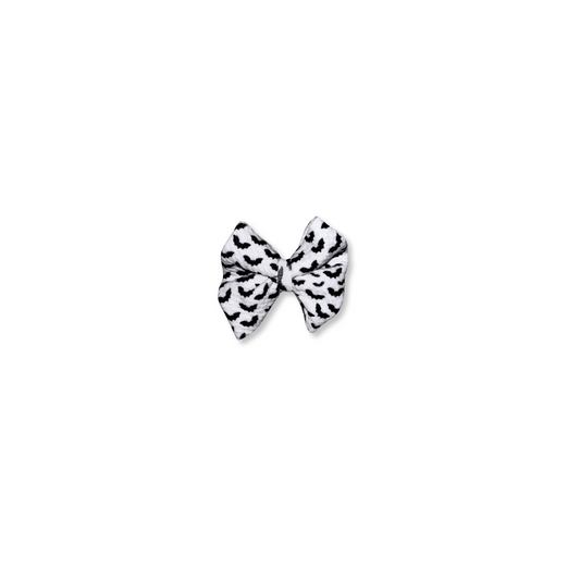 Halloween Bow | Handmade Clip in Hairbow | Small Bow | Bats