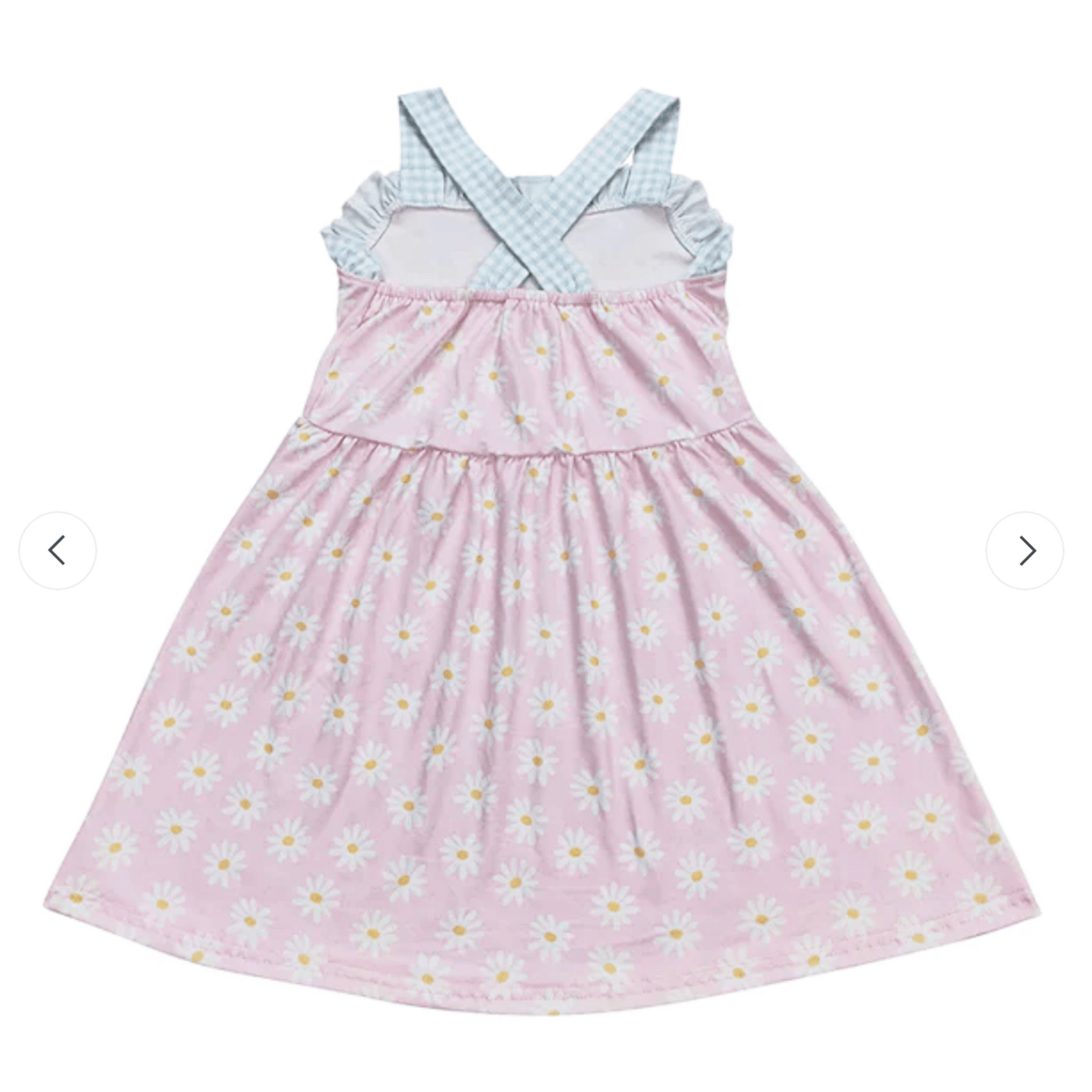 Spring Dress | 12-18m to 6Y | Pink Daisy Gingham