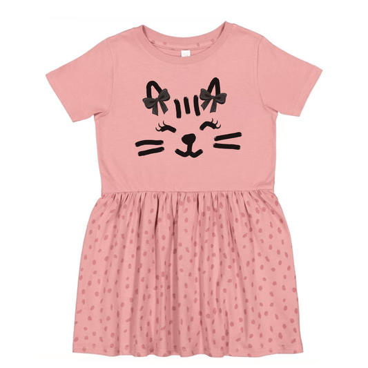Halloween Toddler Dress | 2T to 5/6T | Cute Kitty