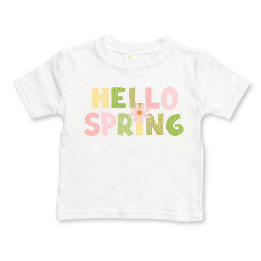 Spring Toddler T-shirt | Sizes 2T to 5/6T | Hello Spring | FINAL SALE