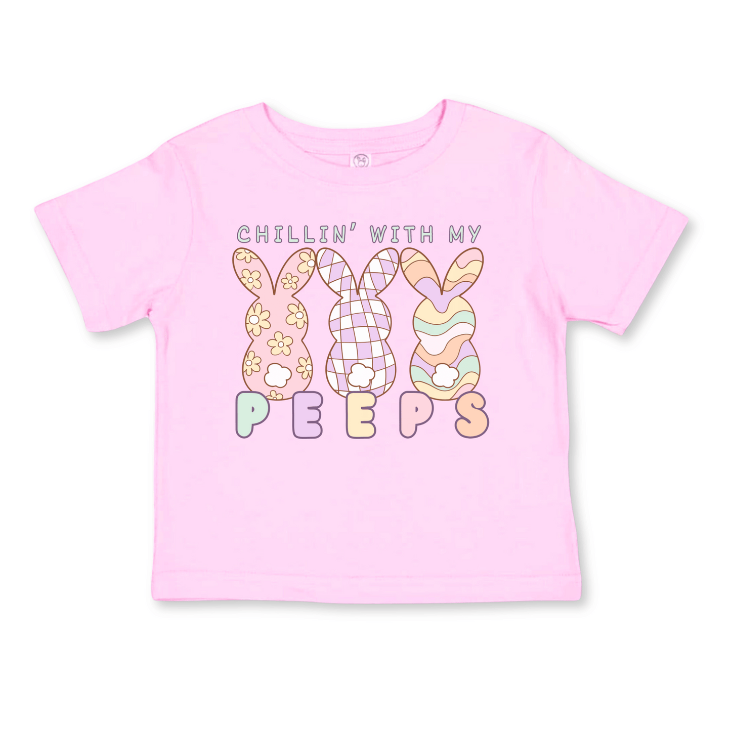 Easter Toddler T-shirt | Sizes 2T to 5/6T | Chillin' With My Peeps | FINAL SALE