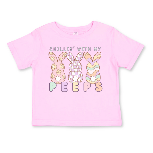 Easter Toddler T-shirt | Sizes 2T to 5/6T | Chillin' With My Peeps | FINAL SALE