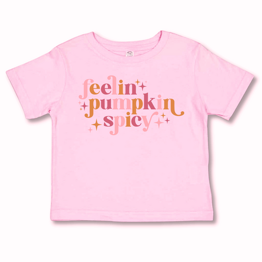Fall Toddler T-shirt | Cotton | Sizes 2T to 5T | Feelin' Pumpkin Spicy | FINAL SALE