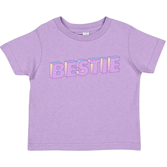 Toddler T-shirt | 100% Cotton | Short Sleeves | Bestie | FINAL SALE