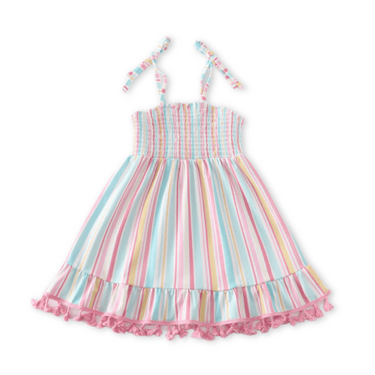 Dress | 3T to 6Y | Pastel Stripes