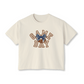 Football Women's Boxy Tee | Team Colors | Game Day Bow