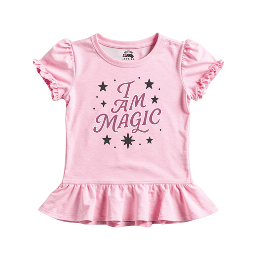 DOORBUSTER! Halloween Toddler Puff Sleeve Tee | Sizes 2T to 5T | I Am Magic
