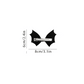 Halloween Bow | Clip in Hairbow | Small Bow | Sparkly Bat w/Leather