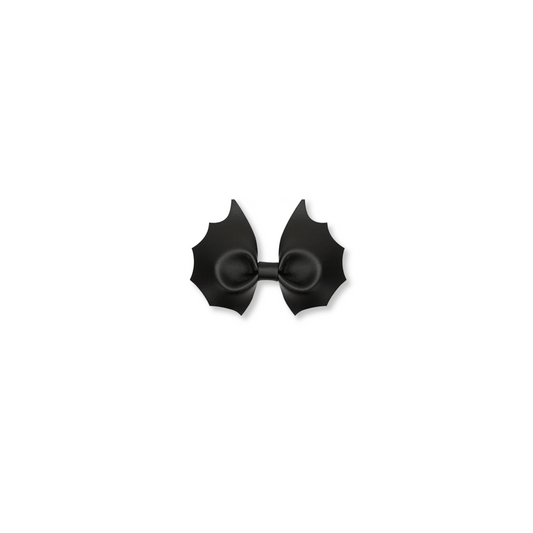 Halloween Bow | Clip in Hairbow | Small Bow | Leather Bat