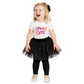 Tutu Leggings | 2T to 5T | Black Stars