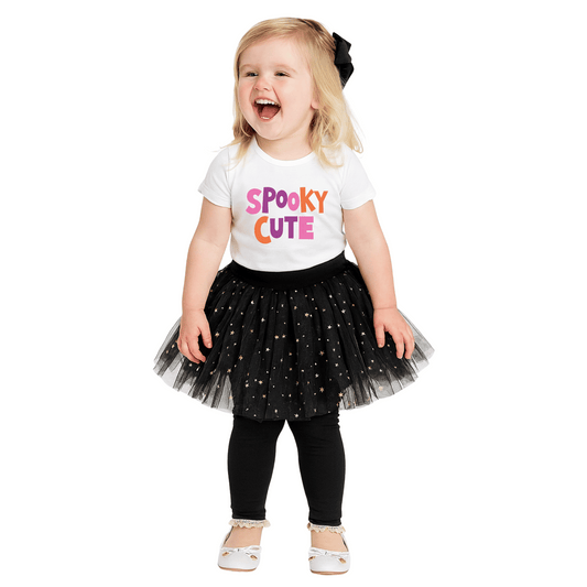 Tutu Leggings | 2T to 5T | Black Stars