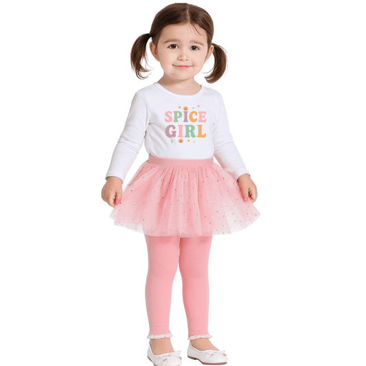 Tutu Leggings | 2T to 5T | Pink Stars