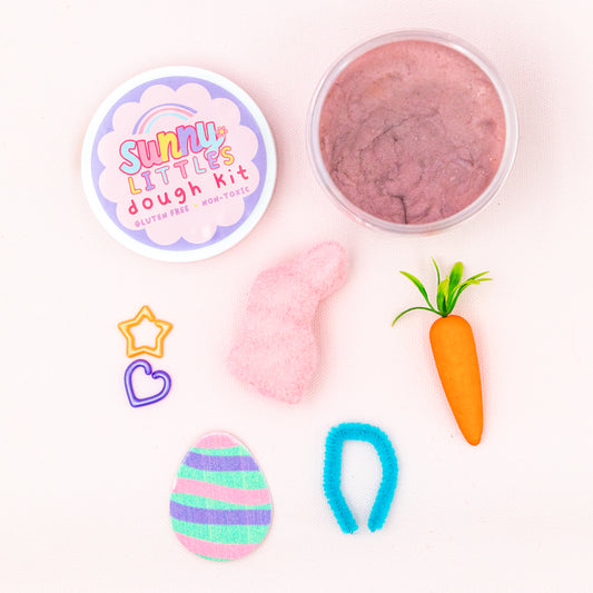 Easter Play Dough Kit | Sensory Bin Activity | Gluten Free | Non-Toxic | Purple or Yellow | 6oz Jar | FINAL SALE